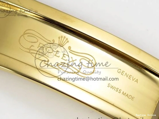 0420 WaterResistant Day Date 36 YG RAF 1:1 Best Edition Brown Oman Dial Diamonds Bezel on YG Bracelet A 1518